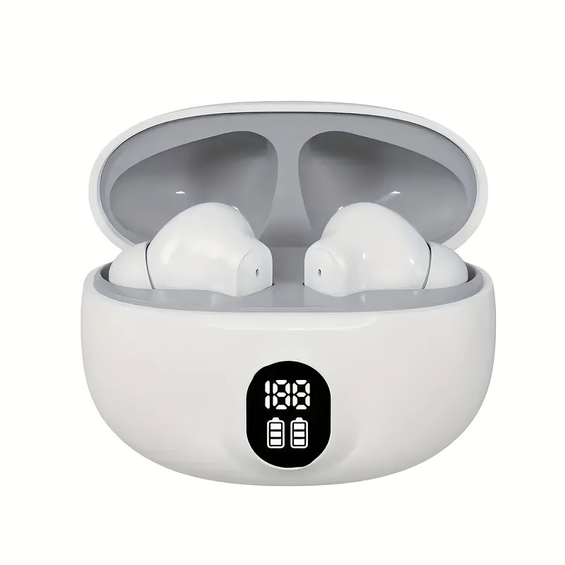 Wireless Earbuds with LED Display, Hi-Fi Stereo Sound, Sweat-resistant, In-Ear Design, Advanced Technology, Wireless Connectivity, Rapid USB Charging.