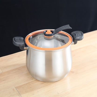 The micro-pressure stock pot is the perfect place to set up the Orange Ring.