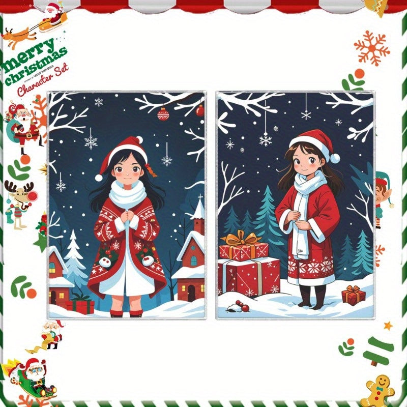 Set of two 18*26 Kitchen Towels perfect for Christmas and Winter Season. Add a festive touch to your kitchen decor with these soft Christmas-themed towels featuring snowflakes. Great gift decorations too!