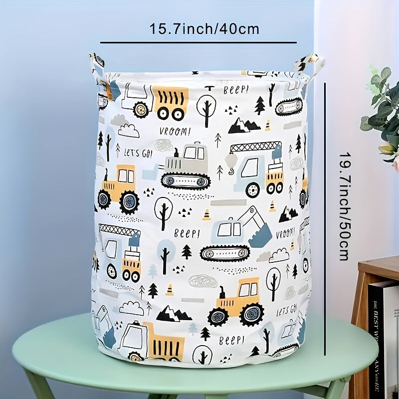 Multi-functional Storage Bag - Collapsible Laundry Hamper & Toy Organizer with Large Capacity, Convenient Handles and Stylish Fabric for Any Room, Storage Baskets for Laundry and Toys