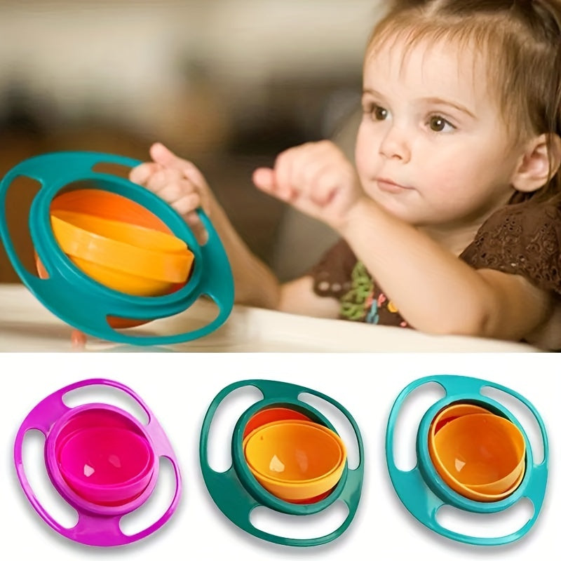 The perfect gift for Halloween, Christmas, Thanksgiving, or Easter - a versatile 360-degree rotating baby feeding bowl for mixing salad, soup, fish, fruit, rice, and sugar.