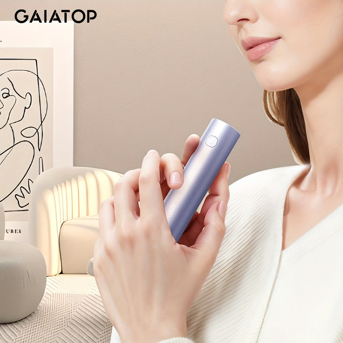 Stay warm with the Gaiatop Rechargeable Hand Warmers: 3000mAh Electric Heater, USB Reusable Pocket Heater perfect for Hunting, Golf, Camping, and Christmas Outdoor Activities. Great for Men and Women, makes a cozy Purple Gift.