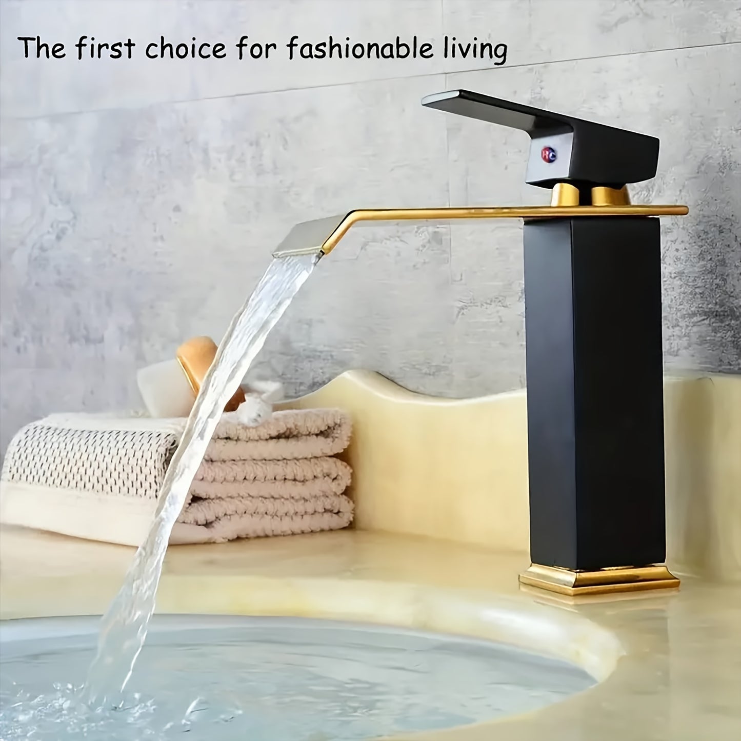 Single-hole stainless steel faucet for hot and cold water in home bathroom cabinet washbasin.