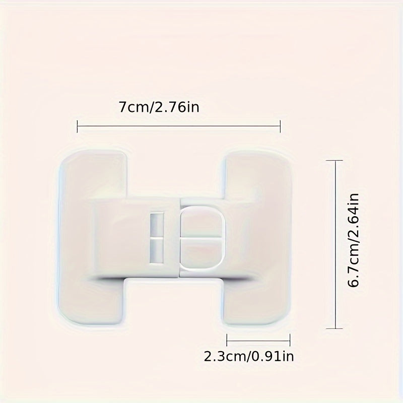 2-piece set of refrigerator door closers with automatic locking mechanism for universal fit and enhanced safety buckle design for safe closure and preventing door sagging.