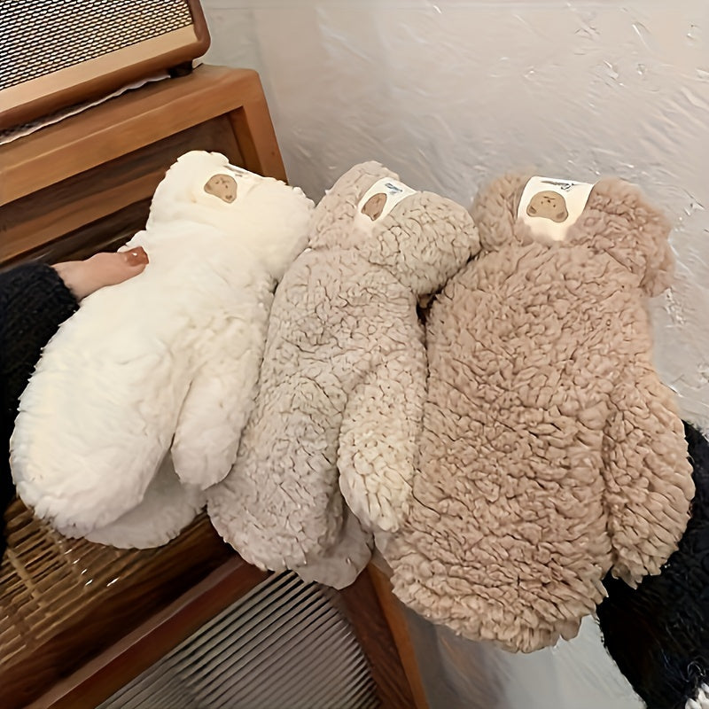 Keep your hands warm this winter with our Teddy Bear Cashmere Mittens. These mittens are made from 100% cashmere, ensuring a cozy and luxurious feel. The elastic design provides a snug fit, while the cute animal pattern adds a touch of whimsy. Perfect