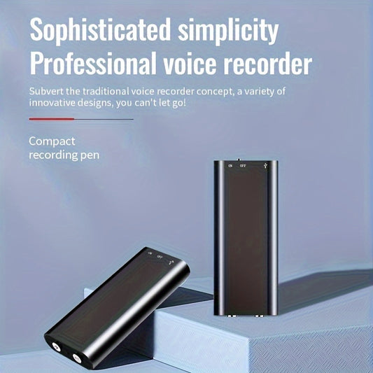 Portable HD noise reduction recording pen with 8GB capacity, ideal for business meetings.