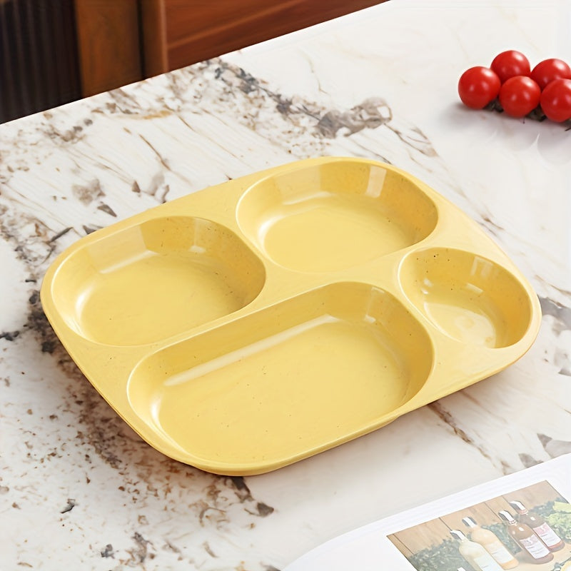 Durable and lightweight plastic dinner plates, dishwasher and microwave safe, BPA free, perfect for picnics, available in sets of 1, 4, or 5.