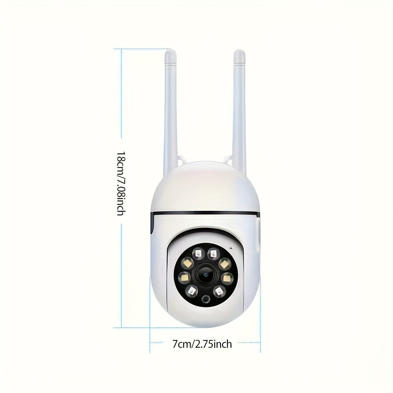 Anyazhineng offers a 5-pack of wireless surveillance cameras featuring 1080P HD video quality, 360° pan-tilt functionality, two-way audio communication, motion detection capabilities, night vision technology, Wi-Fi connectivity, USB power source, round