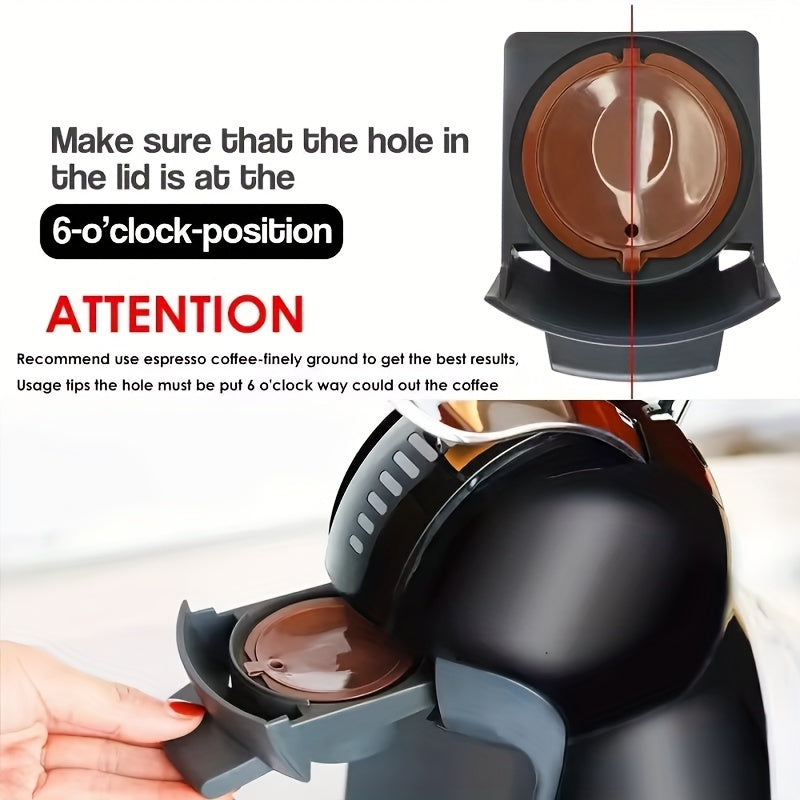 5 ta Dolce Gusto Qahva Pod Filtrlari to'plami - Kuchli Plastikdan tayyorlangan, Oshxona va Ovqatlanish uchun ideal