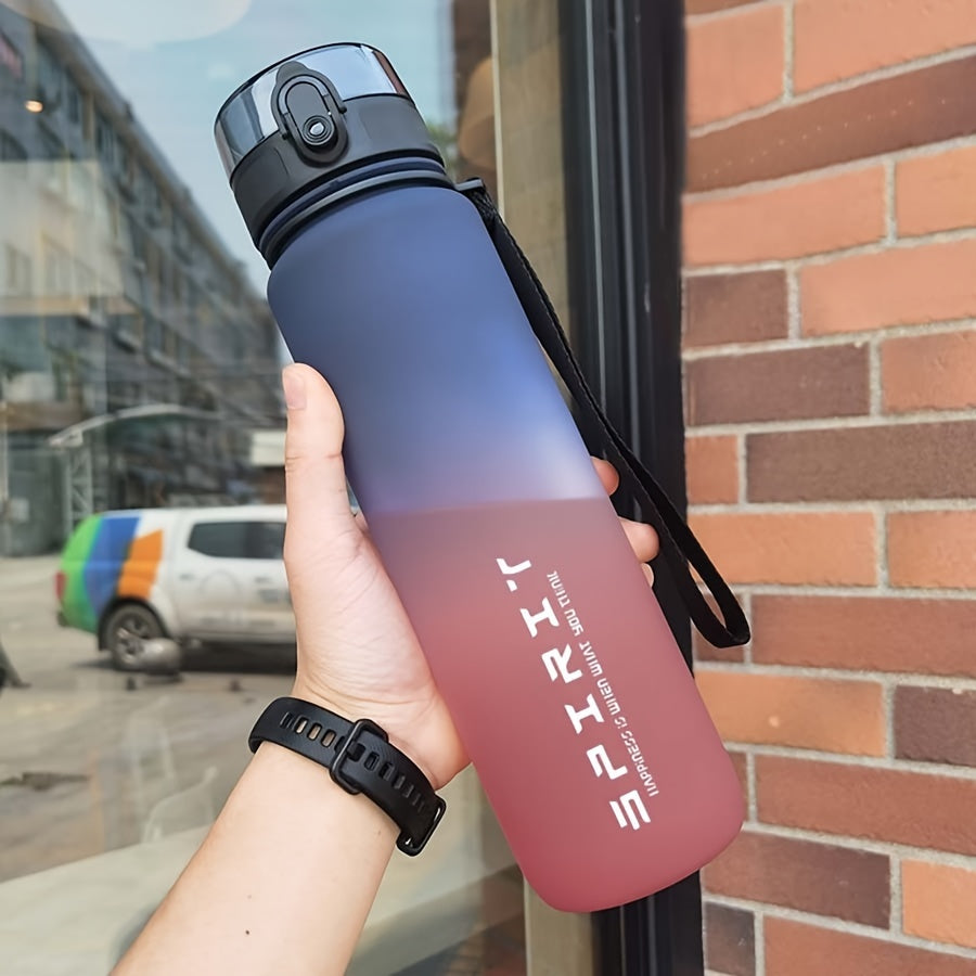 1pc Sports Water Bottle in various sizes (500ml/650ml/1000ml), perfect for camping, hiking, fitness, and outdoor activities. Great birthday gift idea.