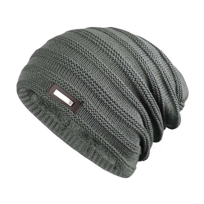 Hat for Men to Keep Warm in Winter, Fleece Knitted Outdoor Cap