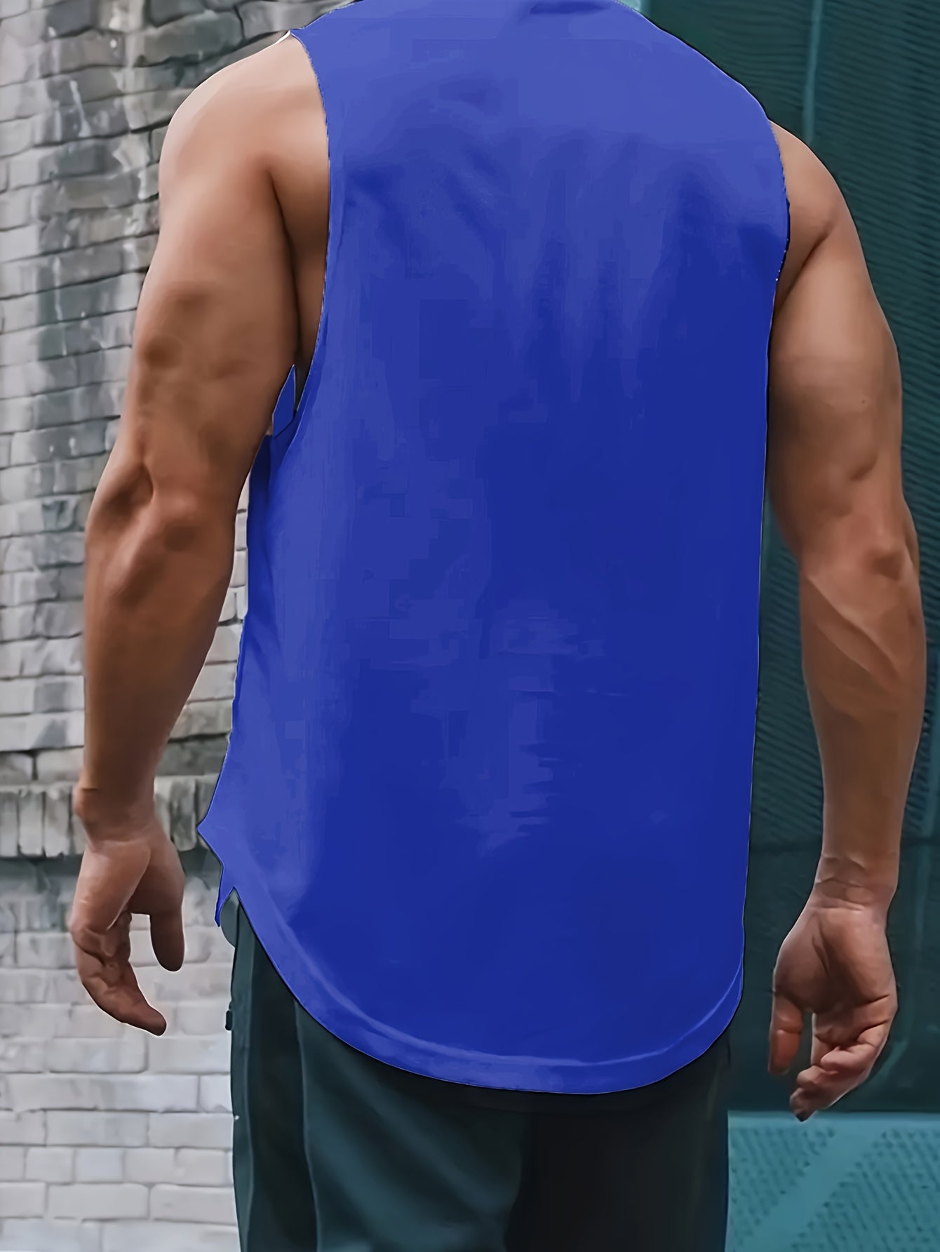 Men's Plus Size Sleeveless Tank Top for Running, Training, and Marathon Workouts - Quick-Dry, Breathable, Comfort Fit.