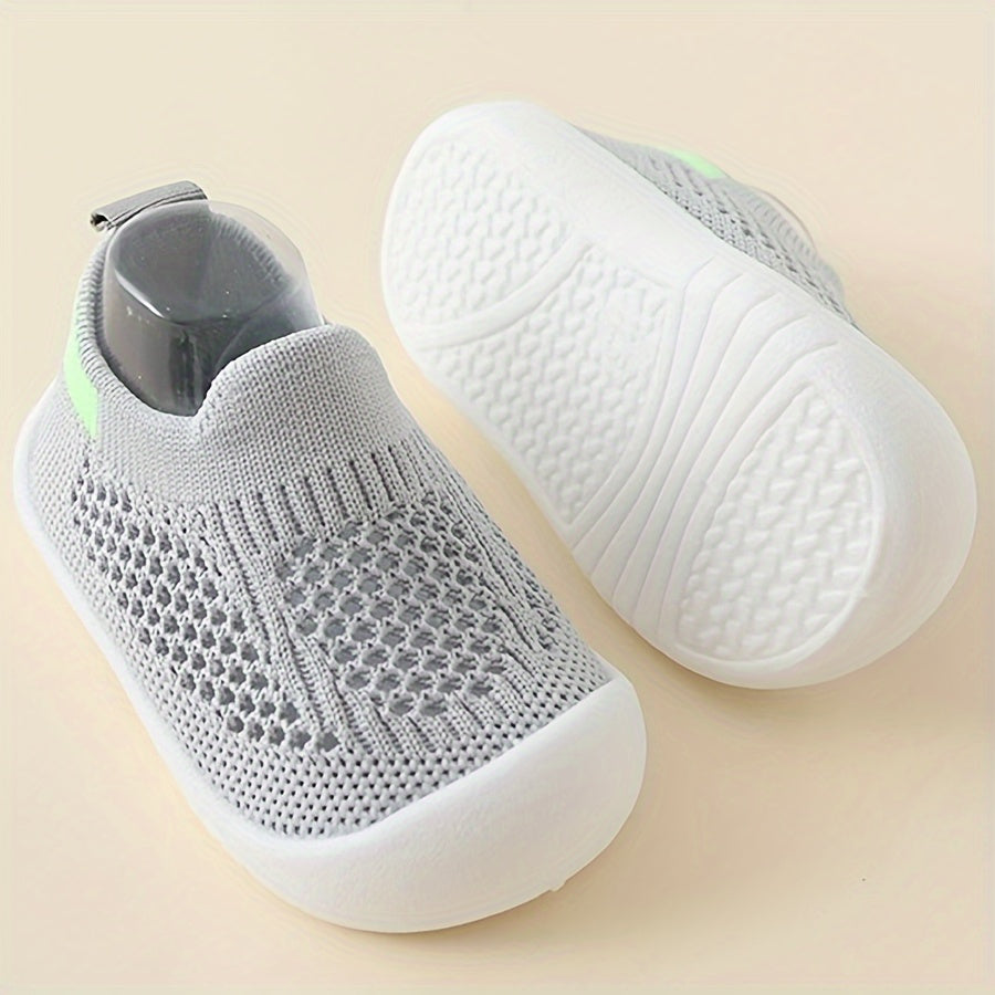 Breathable, lightweight slip-on low top shoes for baby girls perfect for all seasons.