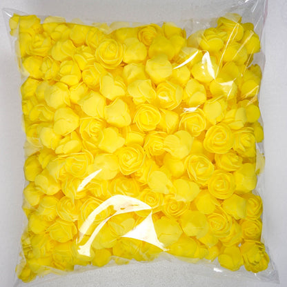 50 artificial foam rose flowers for weddings, home decor, scrapbooking, and Valentine's Day gifts - realistic and durable.