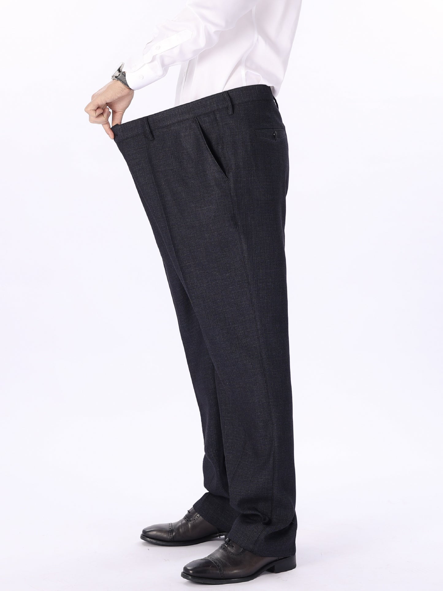 Men's Plus Size Solid Color Casual Dress Pants in Regular Fit