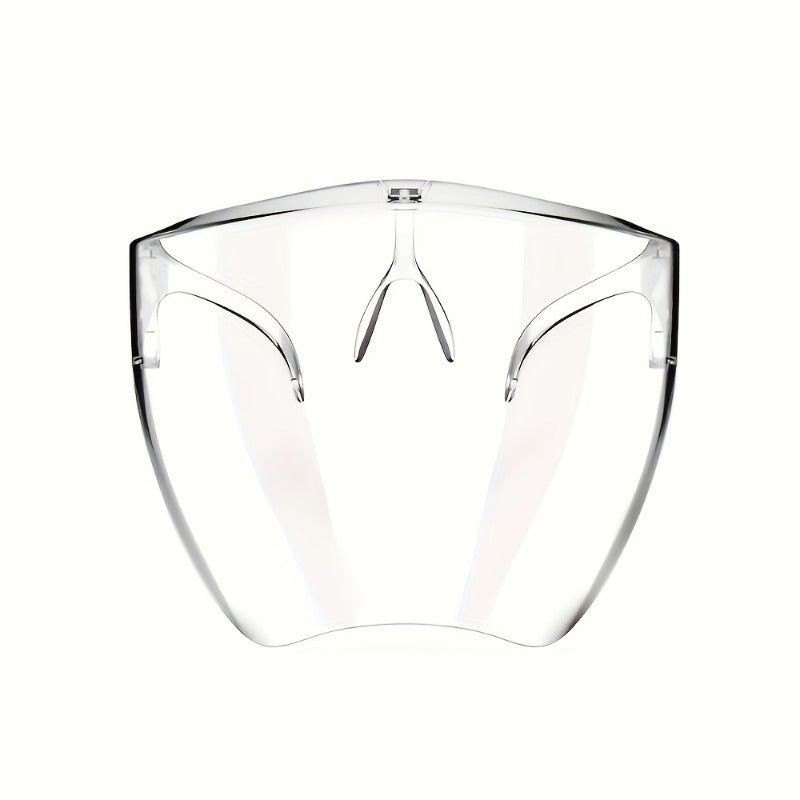 Acrylic mask for kitchen cooking with dust and fog resistance, clear view, and lightweight design. Non-toxic and odorless.