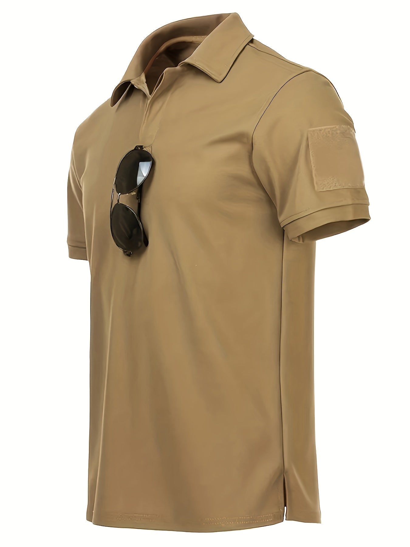 Men's Tactical Shirt for Summer Outdoor Activities such as Hiking, Fishing, and Camping