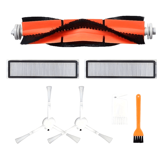 Accessory kit for the Dreame D9 robot vacuum cleaner, with high-performance replacements for the main brush, side brush, and HEPA filter to improve floor cleaning.