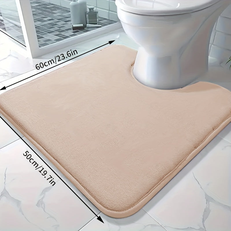 Soft and absorbent bath mat made of high-density 25D sponge, machine washable and non-slip. This premium bath carpet is perfect for tubs and showers, providing comfort and style to your bathroom decor. Constructed from polyester with a lightweight