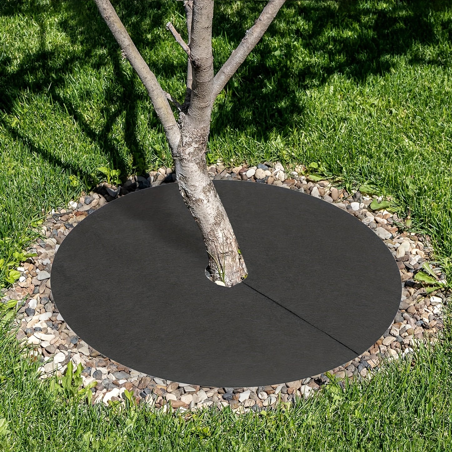 7 Non-Woven Tree Mulch Rings - 16.5 Inch - Control Weed Roots