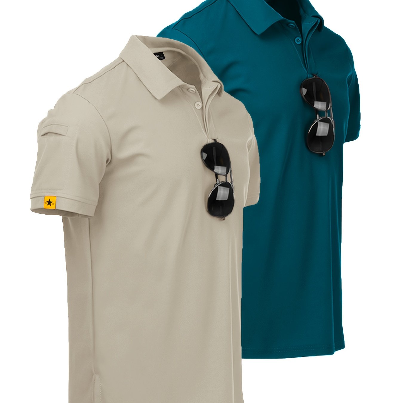 Men's Casual Shirts - Breathable, Stretch Fabric with Button Detail, Ideal for Summer Wear