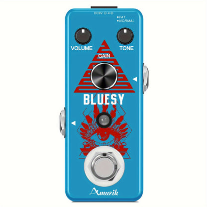 Classic Overdrive Guitar Pedal with Blues Drive Vintage Effect, Warm/Hot 2 Modes, Mini Size True Bypass