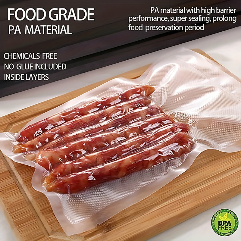 Food preservation vacuum sealer bags - Maintain the freshness of meat, steak, and more, perfect for sous vide cooking, essential for every kitchen.