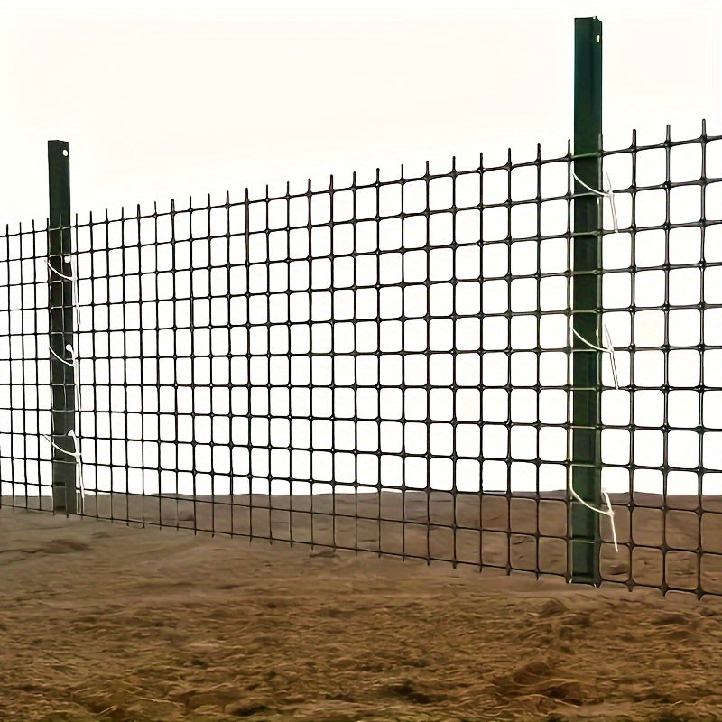 Durable plastic deer netting suitable for poultry fencing, orchard protection, and urban farming.