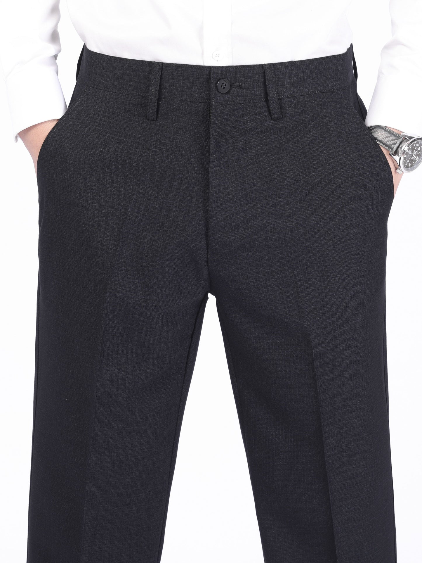 Large Men's Solid Color Business Pants