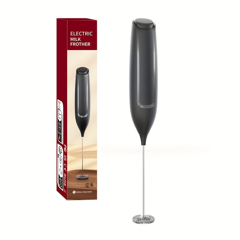 The CLITON Electric Milk Frother is a handheld, battery-powered foam maker perfect for creating coffee, cappuccinos, and lattes with ease. Ideal for latte art and use in the kitchen, this wireless frother is powered by AA batteries.