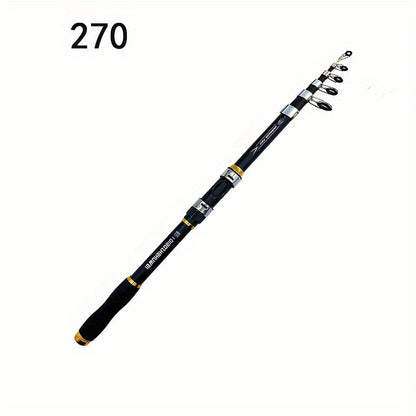 Lightweight and sturdy Telescopic Carbon Fiber Fishing Rod for long-distance casting and sea fishing.