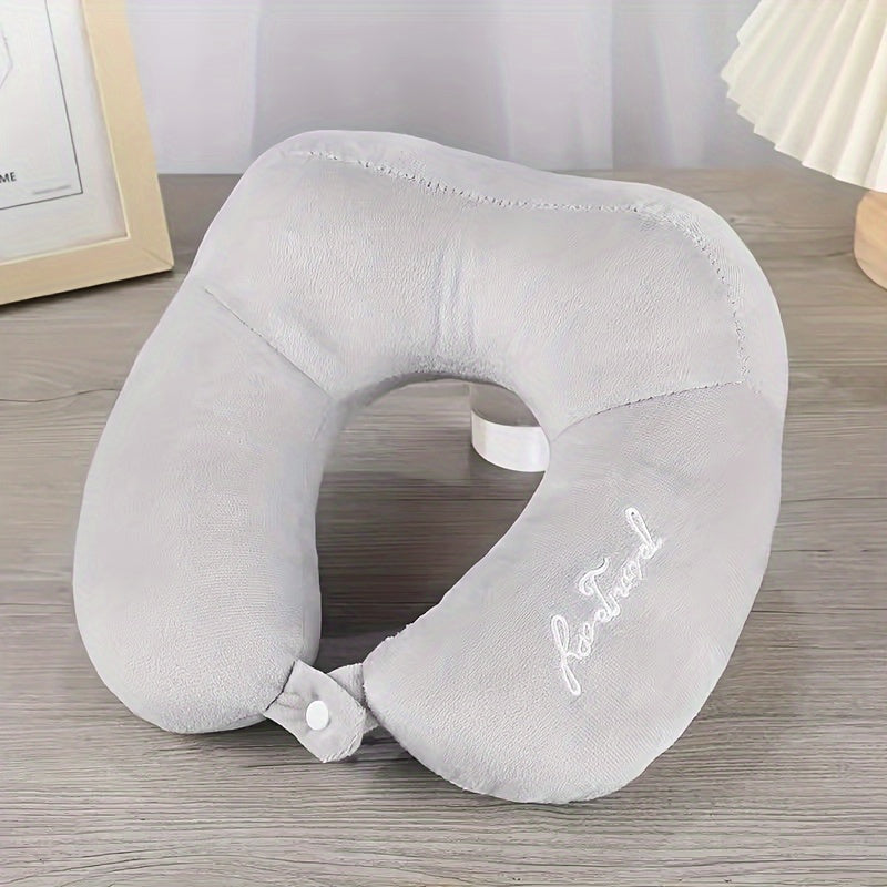 Neck pillow for adults designed for napping, sleep, and car use, featuring a U-shaped headrest for added comfort - perfect for students too.