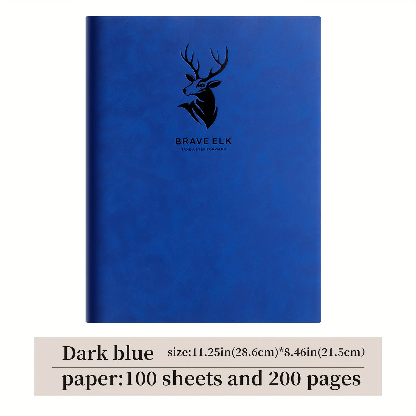 Premium A4 Ultra-Thick Notebook with Soft Faux Leather Cover, 200 pages of Thickened Paper, and Comfortable Grip. Smooth Writing Experience, Available in Multiple Colors for School use.