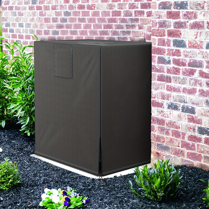 Durable Outdoor Air Conditioner Cover - Constructed with 600D Oxford Fabric, Square Vertical AC Hood, Protects against Rain, Sun, and Snow, Made from Polypropylene Material, No Electrical Power Required