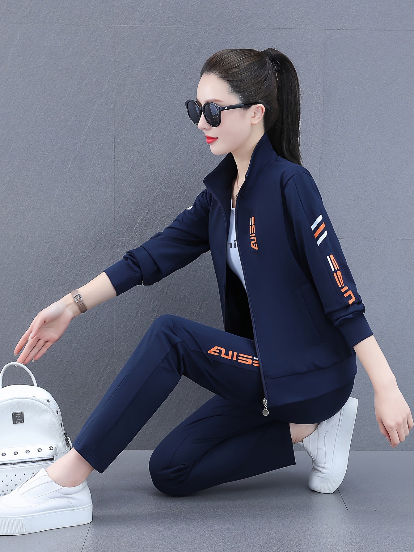 New 2024 Fall Plus Size Women'sSports Casual Suits for Middle-Aged Ladies