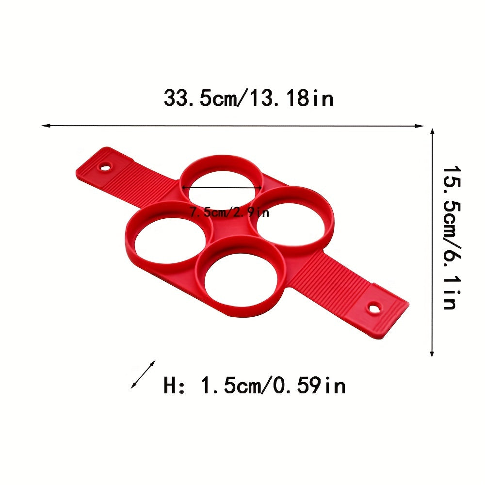Silicone Egg Cooker Nonstick Pancake Maker Mold - Egg Pancake Ring for Shaping Fried Eggs and Omelets in the Kitchen