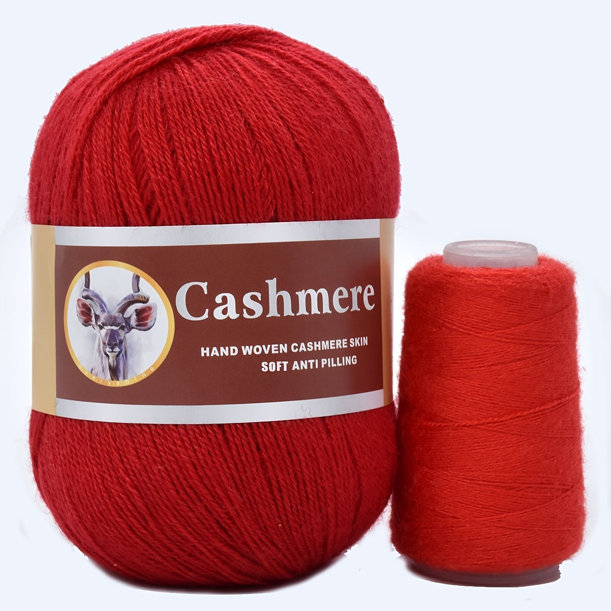 5 hand-woven cashmere blend yarns, 70% pure cashmere, 320m/350yd each in large (50g) & small (20g) skeins. Soft, anti-pilling for crochet & knitting. Ideal for scarves, sweaters, shawls in