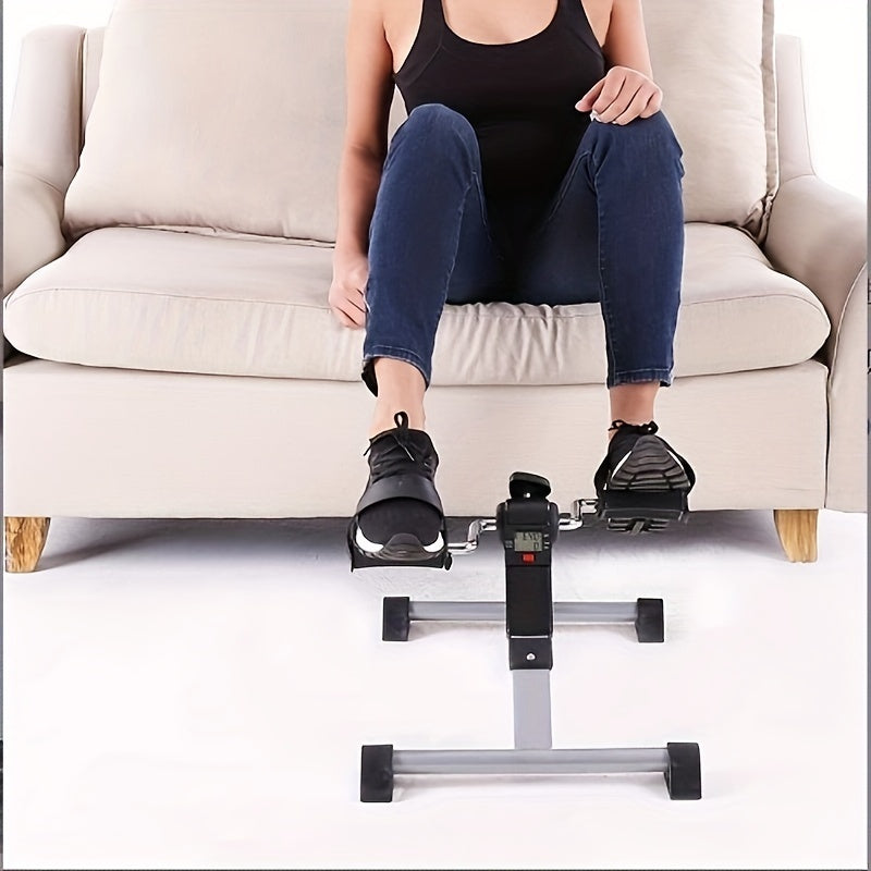 Home Office Folding Step Machine for Leg Fitness and Muscle Building, Mini Exercise Bike without Timer.