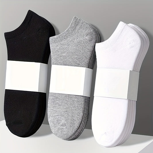 10 pairs of men's short low-cut socks for spring and summer