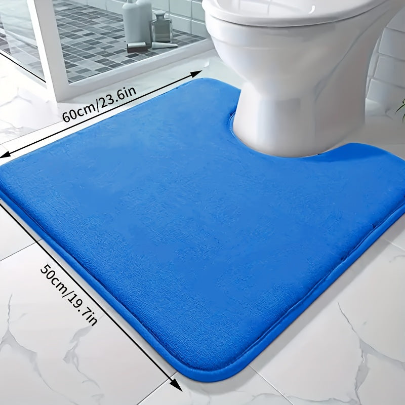 Soft and absorbent bath mat made of high-density 25D sponge, machine washable and non-slip. This premium bath carpet is perfect for tubs and showers, providing comfort and style to your bathroom decor. Constructed from polyester with a lightweight