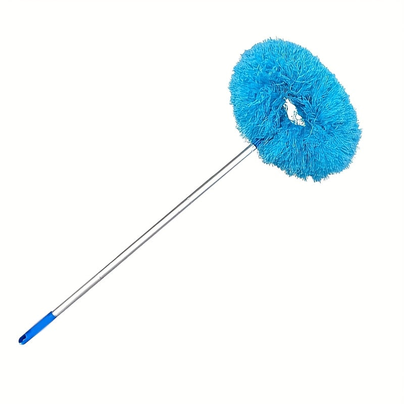 Extendable Microfiber Ceiling Fan Duster with Adjustable Pole, Flexible Angle for Furniture Cleaning in Living Room, Shelves, Windows, and High Spaces. No Electricity Required.