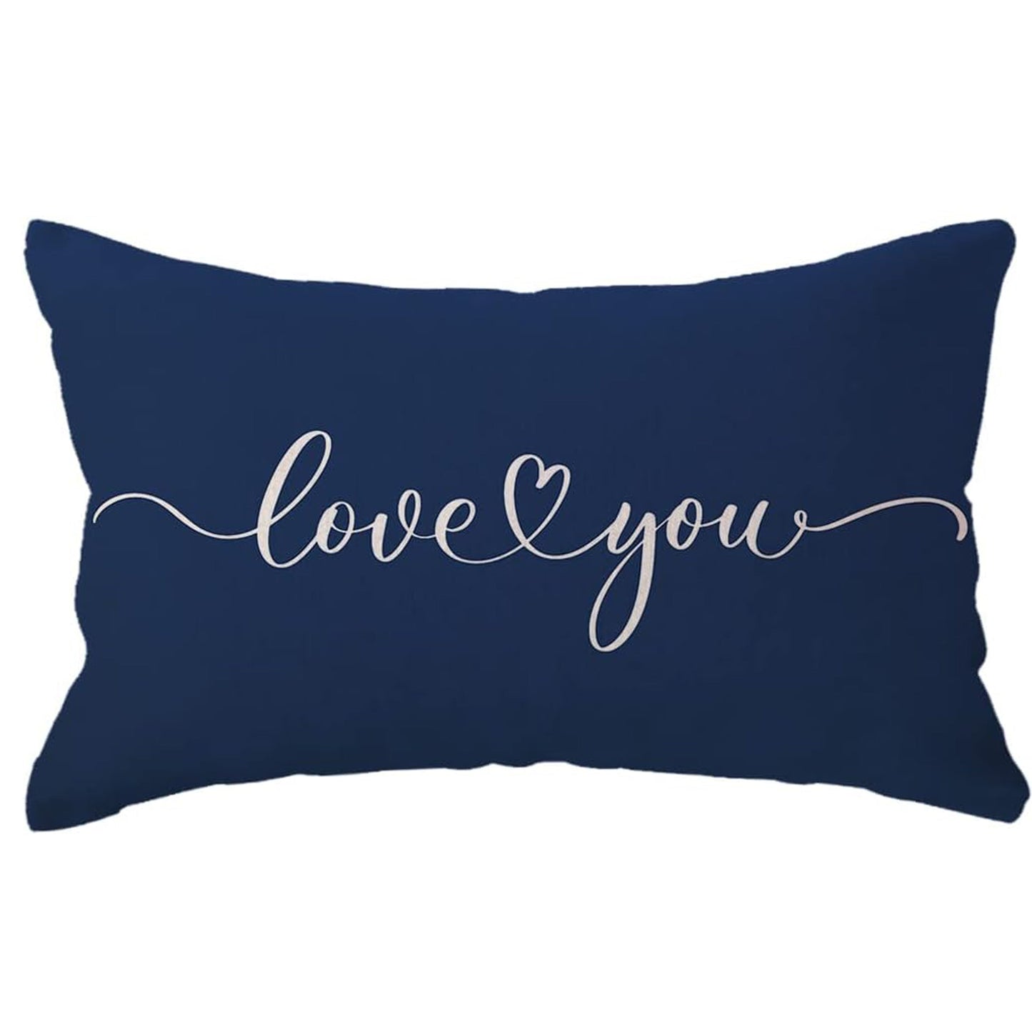 Modern Geometric Love Quote Throw Pillow Covers, 12x20 inches, Zipper Closure, Easy to Clean in Washing Machine, Made of Durable Linen Material, Featuring a Mix of Colors, Suitable for Sofas, Beds, and Couches - Single Piece