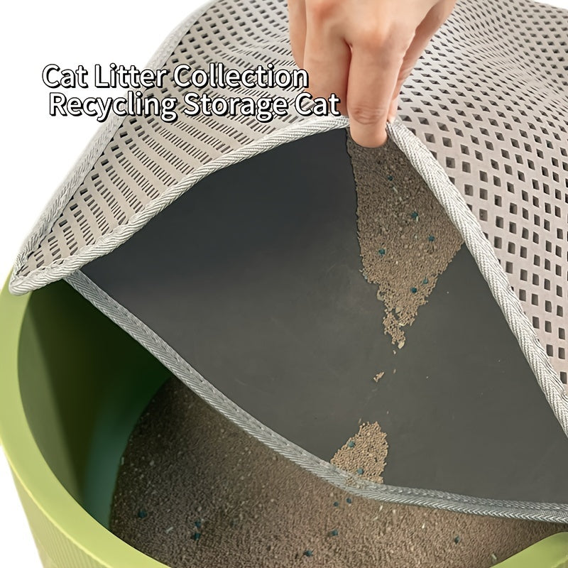 Extra Large EVA Cat Litter Mat with Double-Layer Filtering, Washable, Anti-Splash, Leakproof