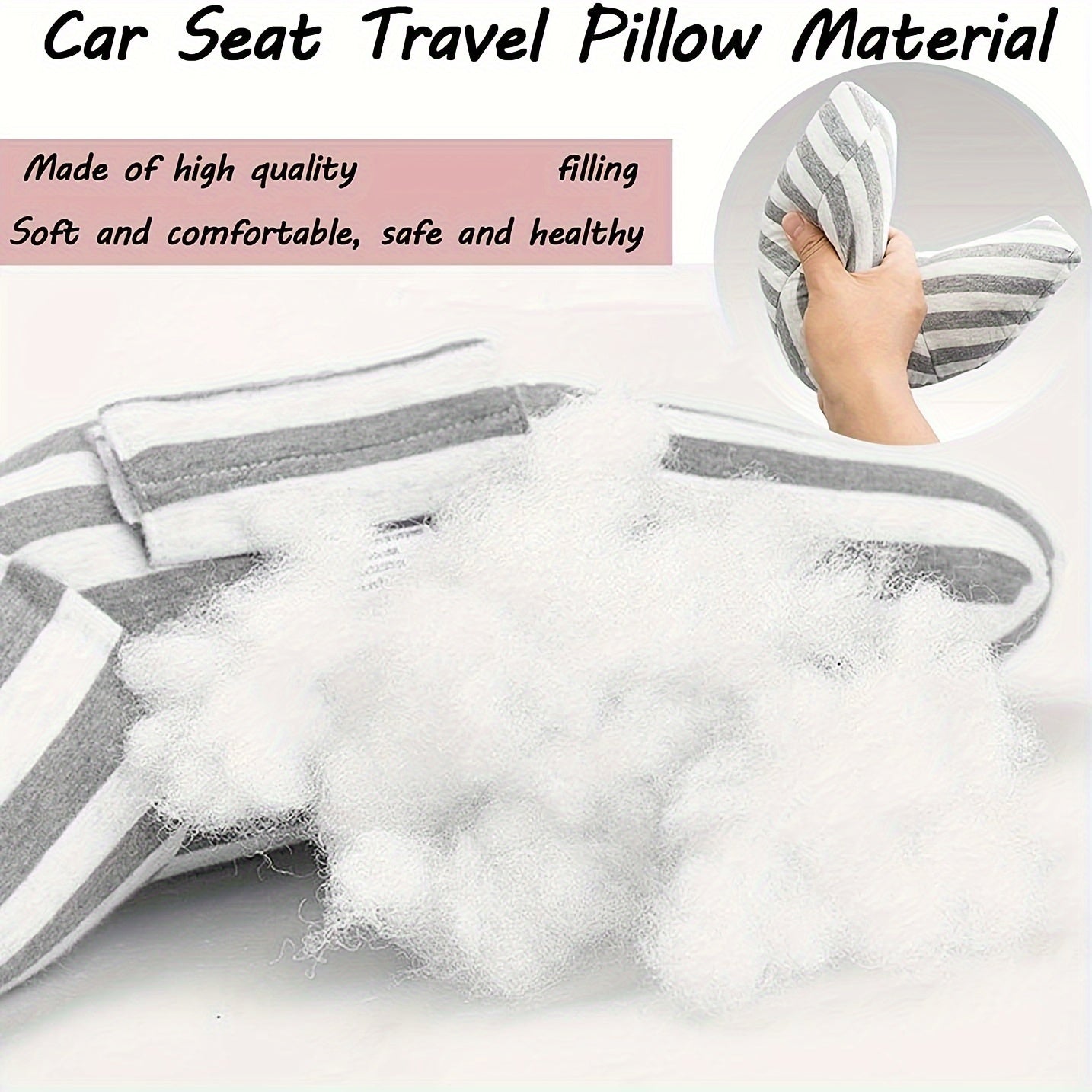 Cozy Neck Support Cushion - Ideal for Children's Car Seat Belts, Airplane Travel & Car Journeys (Grey)