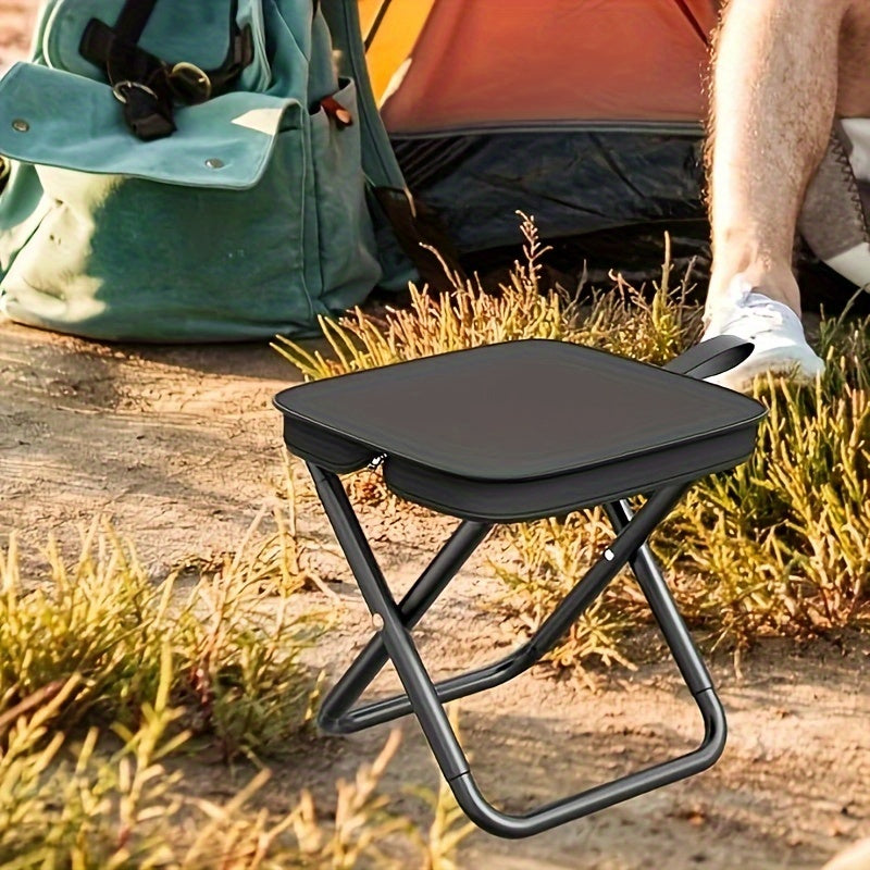 Convenient Easy-Store Folding Stool & Chair Combo - Perfect for Camping, Hiking, BBQs - Durable Material, Lightweight Design, Comfortable Seat - Portable and Easy to Carry