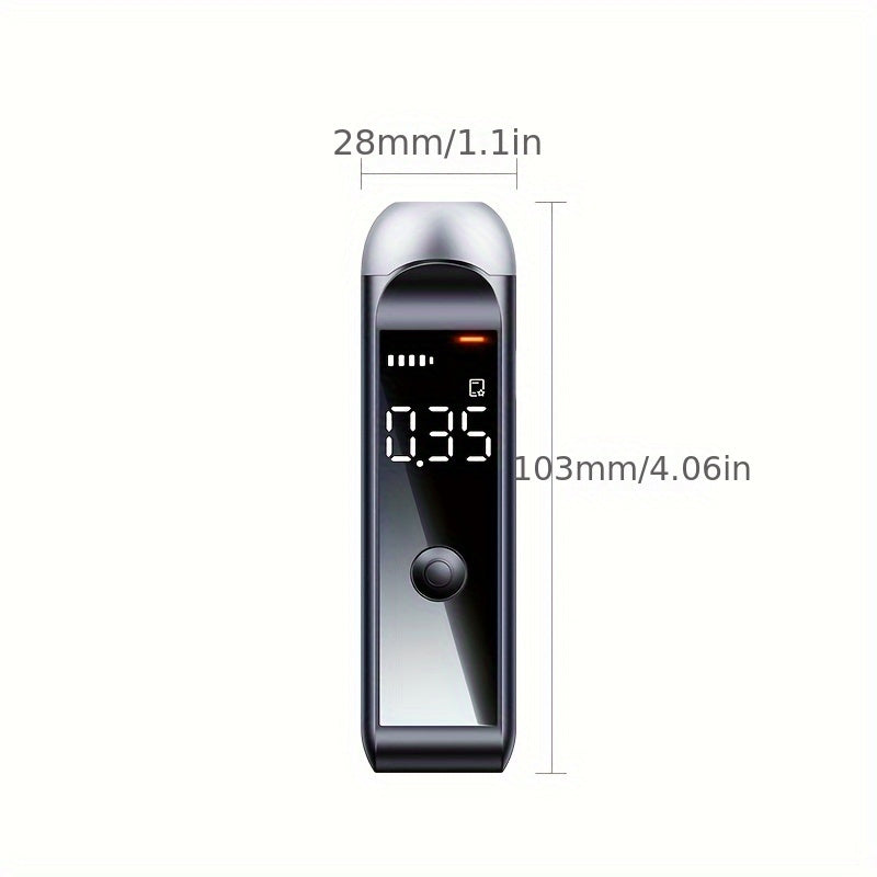 Professional rechargeable breathalyzer tester for alcohol.