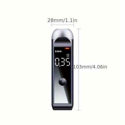 Professional rechargeable breathalyzer tester for alcohol.