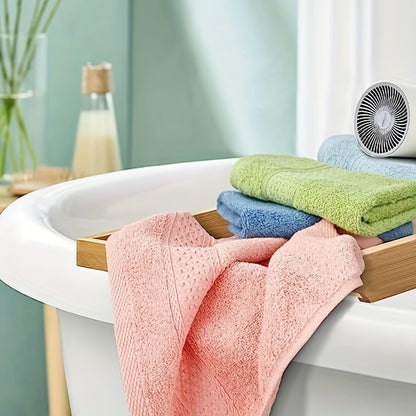 6 cotton wash cloths in 6 colors, 33.02*33.02cm, highly absorbent and suitable for bathroom use.