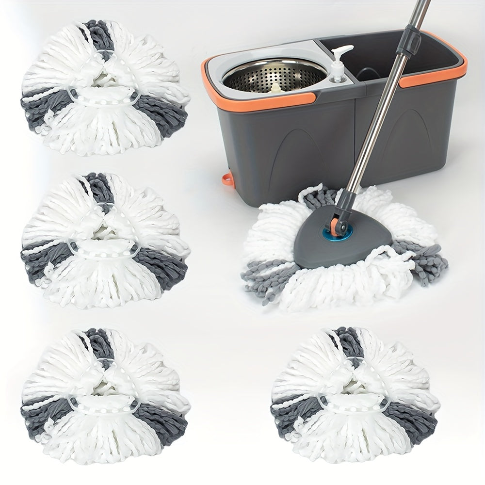 Introducing the Triangle Rotating Mop and Square Separation Bucket Set, featuring a Dirty and Clean Water Separation System for optimal cleaning. Ideal for hardwood, tile, and marble floors, this set includes a self-rotating mop head and 4 triangle mop