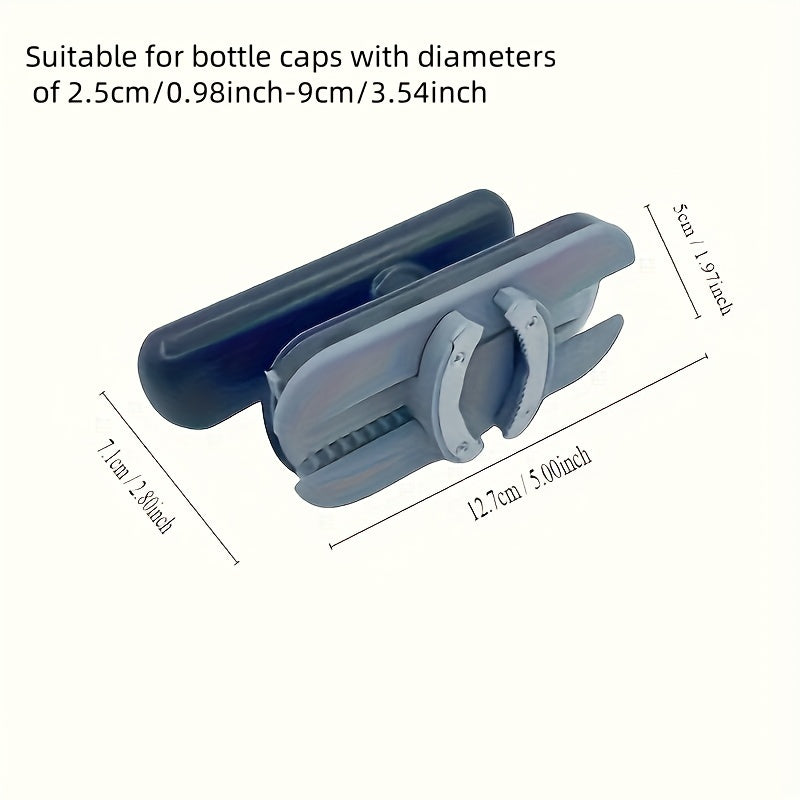 Multi-functional manual can and bottle opener with adjustable, easy-grip design for effortless opening. A necessary kitchen tool for daily use and gatherings. Waterproof and black with utility hooks.